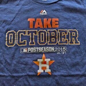 Houston Astros Majestic Take October 2015 Postseason‎ Navy T-Shirt